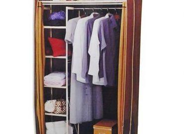 Шкаф-гардероб с металлическими полками